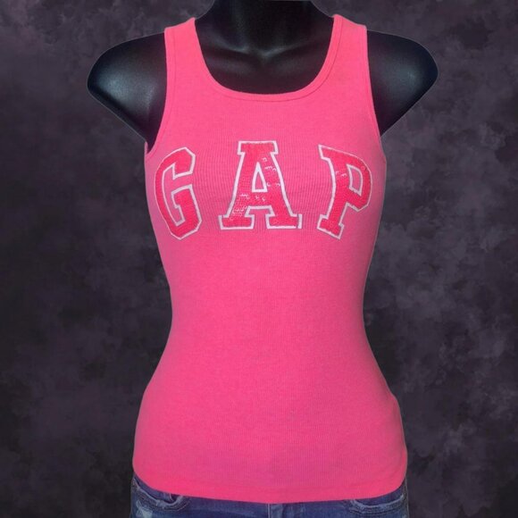 Gap Hot Pink Sequin Tank - Picture 1 of 6